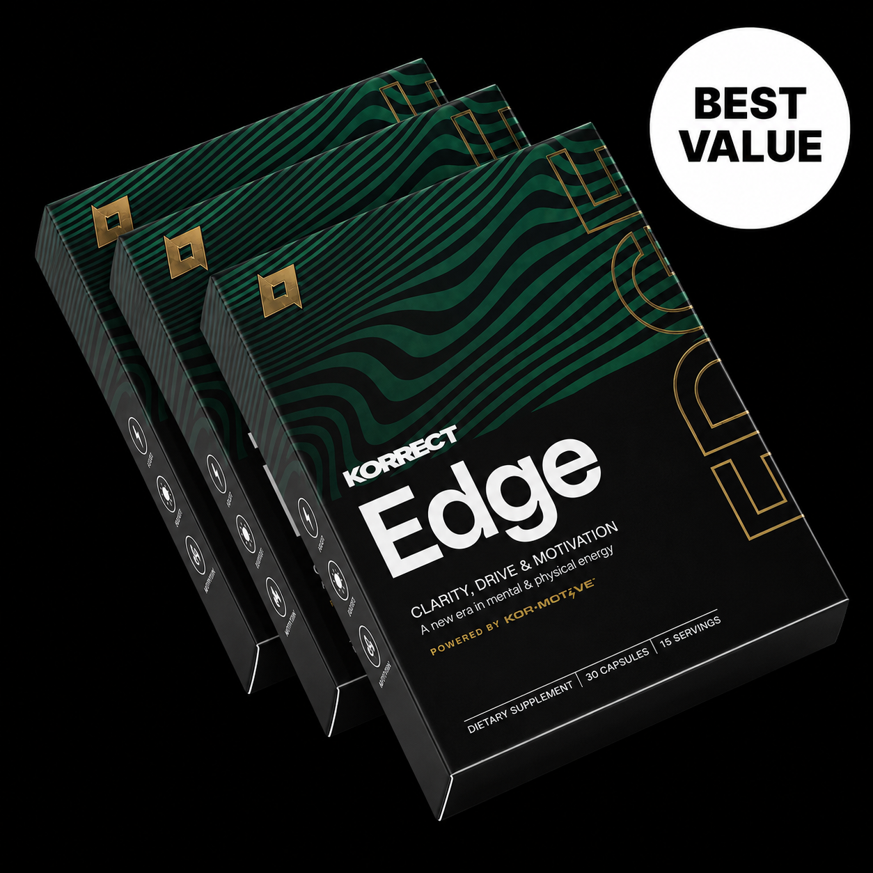 Korrect Edge™ Capsules - 3 Boxes (90)