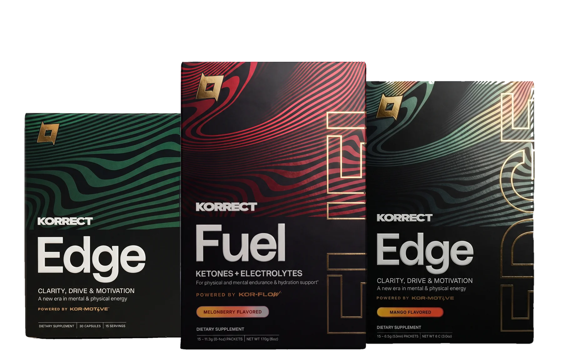 Korrect product lineup